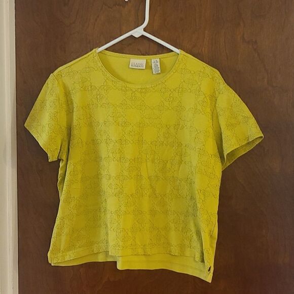 Classic Elements Light Green Short Sleeve Top - Picture 1 of 5